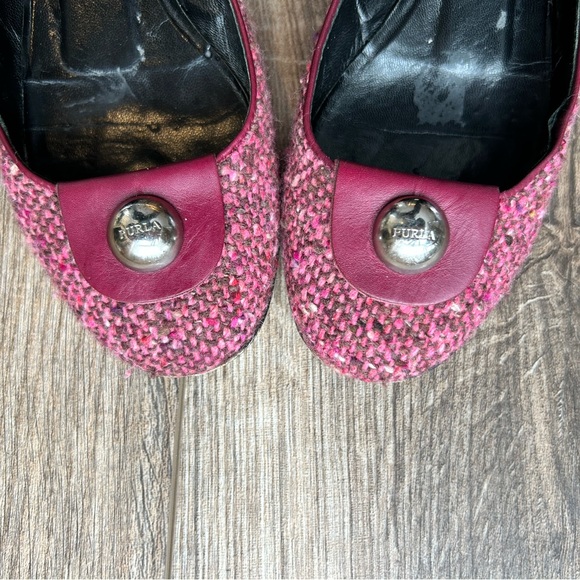 Furla Raspberry Tweed Kitten Heels | 35 - Picture 4 of 11